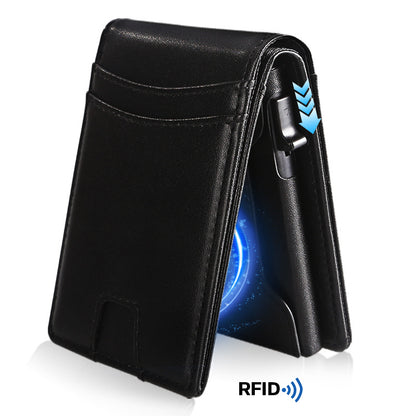 Metal Anti-Theft Credit Card Holder Automatic Wallet
