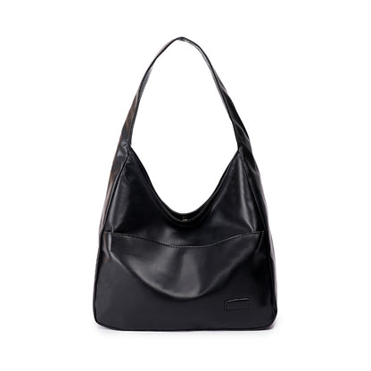Soft Leather Bucket Tote Bag