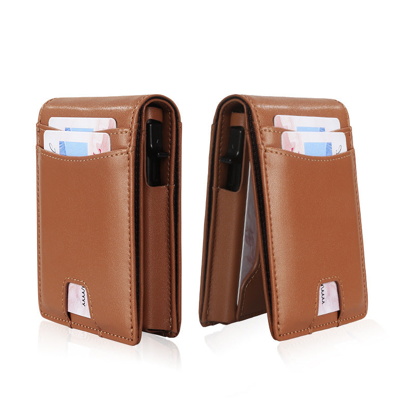 Metal Anti-Theft Credit Card Holder Automatic Wallet