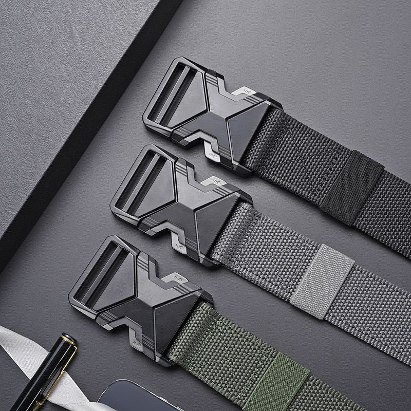 Mens Automatic Buckle Stretch Belt