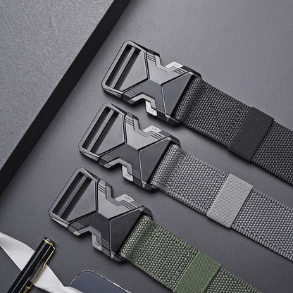 Mens Automatic Buckle Stretch Belt