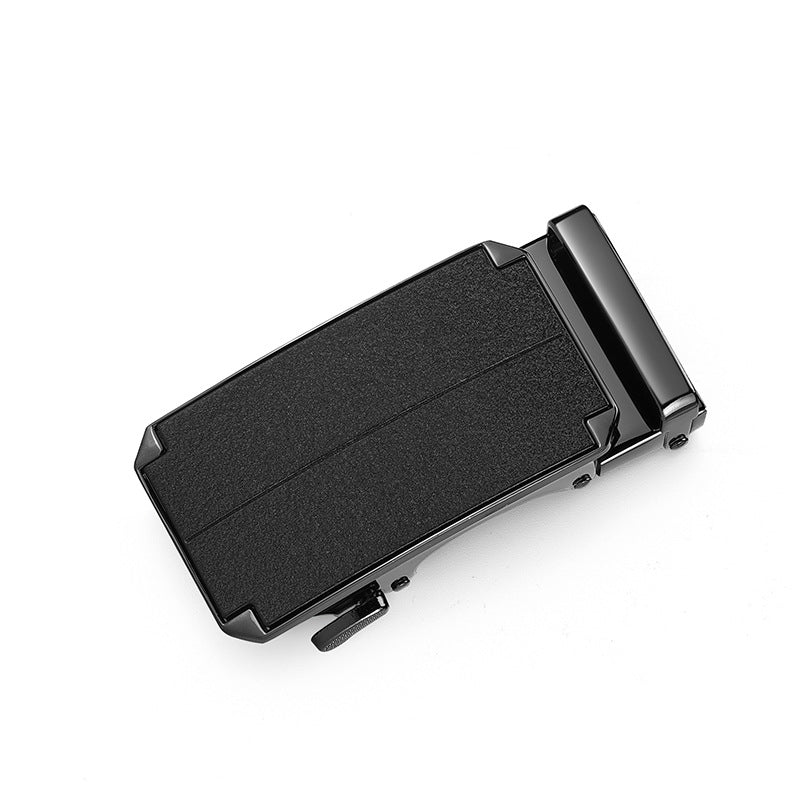 Mens Genuine Leather Automatic Buckle Business Belt