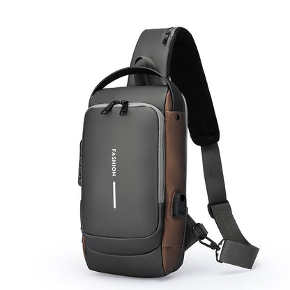 Mens Security Crossbody Bag with Password Lock