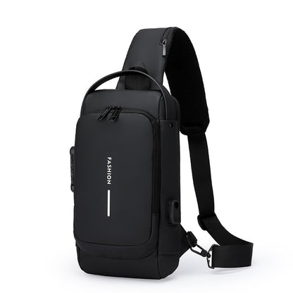 Mens Security Crossbody Bag with Password Lock