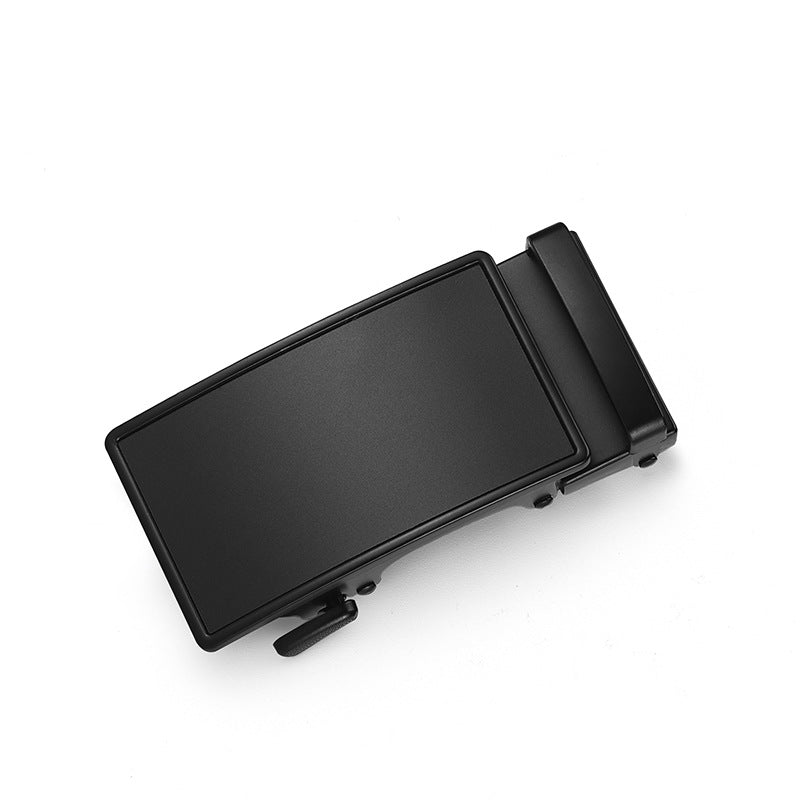 Mens Genuine Leather Automatic Buckle Business Belt