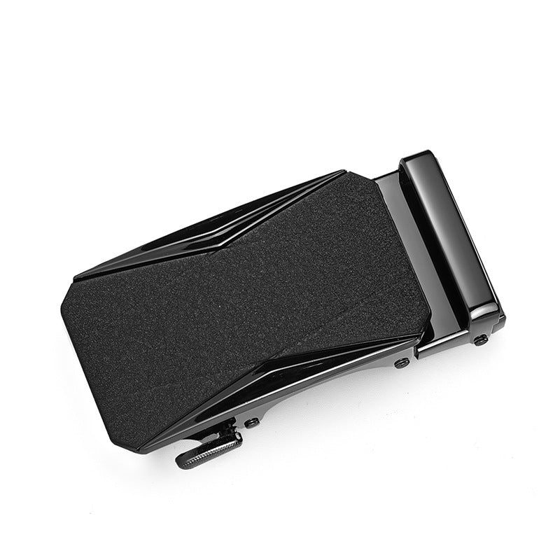 Mens Genuine Leather Automatic Buckle Business Belt