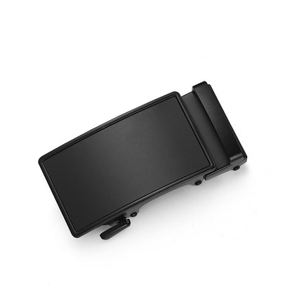 Mens Genuine Leather Automatic Buckle Business Belt
