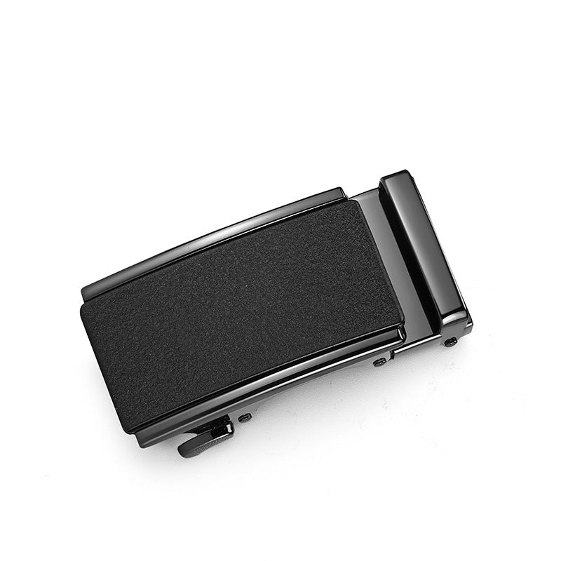 Mens Genuine Leather Automatic Buckle Business Belt
